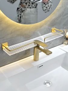 MEIDOO ชั้นวางของอะคริลิกสำหรับห้องน้ำ กันน้ำ ไม่เป็นสนิม ติดตั้งง่าย