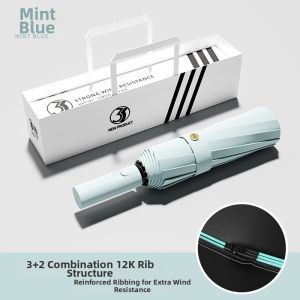 HAOGUANJIA | Auto Open Sun UV Protection Umbrella 60 Bones