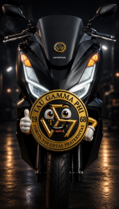 EM Tau Gamma Phi Bendable Emblem for Motorcycles