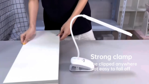 Thunlit Rechargeable Clip Light 2000mAh Double Headed LED Dimmable Table Tamp with Two Heads