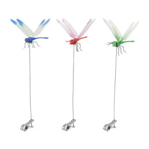 3-8PCS Simulation Dragonfly Clip 31cm Bug Deterrent Realistic Dragonfly Hat Clip Bug Repellent Dragonfly Home Garden Decor