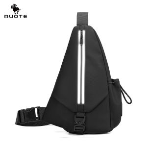 AUOTE Mens Shoulder Bag Cross Body Bag Waterproof Travel Bag Business Bag Large Capacity Chest Casual Bag Fashion Leisure Sport Street Bag for College Student
