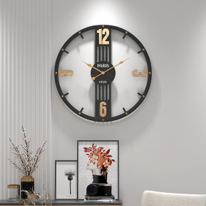 💥Dream Best🔥 Modern Simple Wall Clock Nordic Living Room Restaurant Wall Decor Iron Hanging Watch Creative Silent Home Decoration Clock 40*40cm