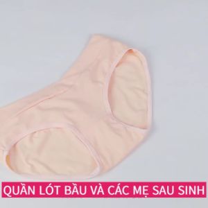 Quần lót bầu và sau sinh cotton cạp chéo - Quần lót bầu cạp chéo kháng khuẩn vải COTTON hàng cao cấp thoáng mát co dãn tốt mặc êm QLB5765