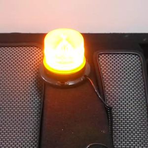 ไฟไซเรนติดหลังคา ฐานแม่เหล็ก สีเหลือง DC 12-60Volt led high powerbeacon รุ่น 013A ทำให้การสั่งอายุ 20 วัน