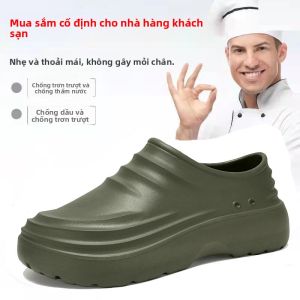 Giày Đế Không Trượt Thoáng Khí Chống Nước cho Đầu Bếp