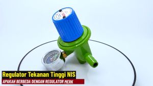 PAKET HEMAT NIS REGULATOR GAS 1 PENGUNCI TEKANAN TINGGI + SELANG GAS HONEYCOMB