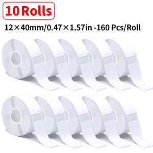 Marklife | Marklife P15 White Label 10Rolls White Sticker Self-Adhesive Stickers For Thermal Printer For Marklife P12 P11 D30 Q30 Print