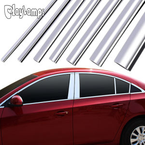 3meters Car Chrome Trim Strip Silver Soft PVC Door Window Bumper Scratch-Proof Protector Automotive Decoration Line Styling Mouldings
