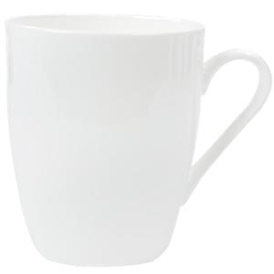 Pure White Bone China Ceramic Cup Creative Office Use Simple Coffee Mug Water Drinking Cup Home Use Single Ear Handle Cup