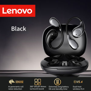 Lenovo | Lenovo TA320 Over-Ear Hook Wireless Earbuds Bluetooth 5.4 Touch Control Long Battery Life Built-in Call Microphone Sports Earbud