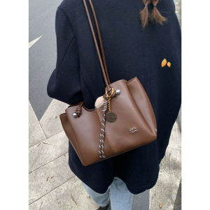 Retro Large Capacity Bag Bag Female Fall and Winter 2024 New Arrival Tide Fashion K-style Tote Bag Preppy Style Large Capacity Bag