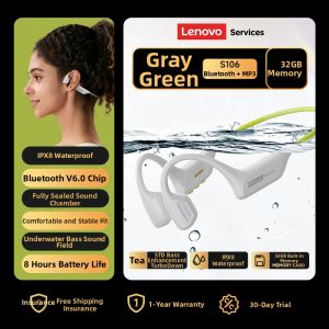 Lenovo | Swimming Bluetooth Bone Conduction Wireless Headphones IPX8 Water Resistance