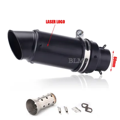 Universal 51/60mm motorcycle sc exhaust inox muffler carbon fiber exhaust with DB Killer for z900 R3 R25 MT07 MT09 R1 Z400 Z650
