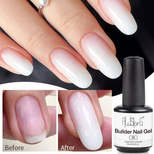 AWStorG 15ml Quick Builder Nail Gel For Nail Extension Gel Self-leveling Jelly White Construct UV Acrylic Gel DIY