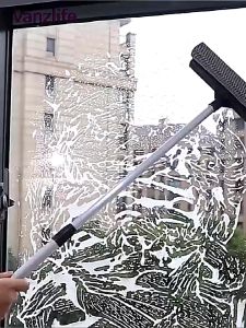 Long Retractable Car Glass and Home Window Aluminum Handle Multifunction Screen Window Glass Cleaner Wiper Cleaner