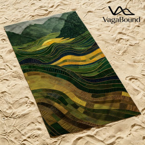 Golden Terraces Luxury Beach Towels Crafted from Combed Cotton Plush and Absorbent Beach Towel or Pool Towels
