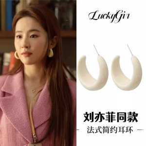 Elegant Rose Story Earrings by Li Yi Fi Perfect for Women Versatile High-End Simple Classy Style Alloy Plated Gold Silver