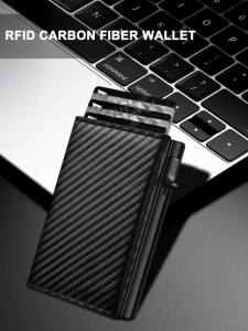 Rfid Credit Card Holder Wallet Mens Bank Cardholder Aluminium Metal Case Slim Minimalist Walet Coin Purse Smart Wallets for Men