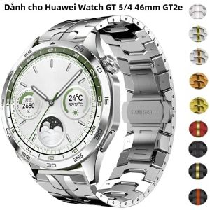 Vòng Đeo Tay Kinh Doanh Bằng Kim Loại Huawei Watch GT Band 20mm/22mm Tương Thích Với Dây Đeo Đồng Hồ Thông Minh GT 5/4 GT2e GT5Pro GT3 42mm 46mm