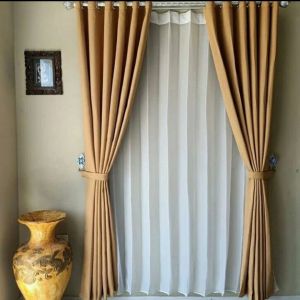 Vitrase Polos Gorden Siang Daleman Putih Polos