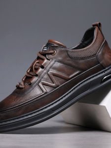 Genuine Leather Retro Comfortable Driving Casual Shoes for Men