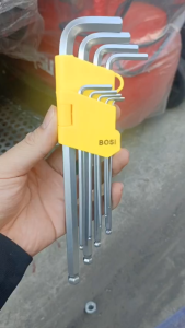 Bộ Lục Giác BOSI 9 Chi Tiết Thép Không Rỉ