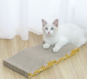 CHEAPEST!!!CAT SCRATCH BOARD SCRATCHER Cat scratch board Cat toys Wave shaped cat scratch board Scratching Board Cat Bed Scratching Pad Claw Grinder