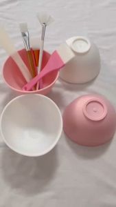 🇲🇾Stock Silicone Mask Bowl Soft Mask Tool Set DIY Homemade Mask Tool Soft Bowl Medium Large加厚硅胶面膜碗
