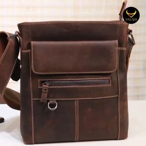 VALQO VENTURA Tas Kulit Sapi Selempang Slingbag Cowok Pria Laki-Laki