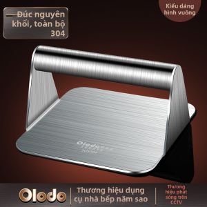 Olodo | Đĩa Ép Inox 304 Dày Chuyên Dụng cho Mực và Bánh Hamburger
