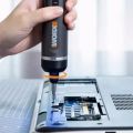 Worx 4V ไขควงไฟฟ้าชุด WX242 แบบพกพาสมาร์ทไร้สายสกรูไดร์เวอร์มินิไฟฟ้าเจาะบ้านซ่อมเครื่องมือ. 