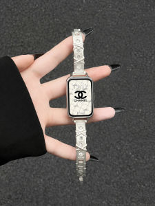 psnld | New Metal Crisscross Diamond Studded Band High-end Smartwatch Strap