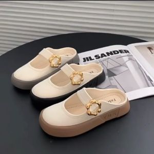 คลิกที่นี่ รองเท้าคัทชูเปิดส้น 4 สี พื้นหนา หัวกลม มีสายคาด ให้บริการแฟชั่นผู้หญิง น้ำหนัก พื้นยางนุ่ม รองเท้าคัทชูสวมเปิดส้น น้ำดื่ม ร่วมกันแบบสวมเปิดส้นดีให้เลือก