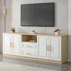 MEISITEKEKE | Solid Wood Modern Storage TV Cabinet