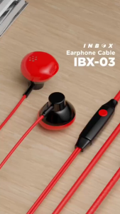 INBOX IBX-03 Earphone 3.5mm Stereo Clear Sound Bass Microphone Headphone Headset