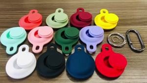 Silicon Keychain for Apple Airtags Case Protective Cover 360° Waterproof Airtag Holder Tracker Accessories AirTag Case Key Ring