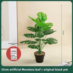 Miniature Nordic Style Artificial Green Plant Decorative Ornament Simulated Bonsai in Pot Trendy Home Decoration Accessory