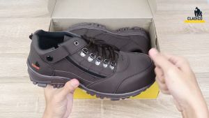 Sepatu Boots Pria Safety Ujung Besi Zipper Resleting Risleting Sleting Montir Cladico Lion Low