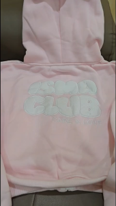 Áo Khoác Nữ ISMA CLUB Vải Nỉ Bông logo nổi Túi Trong tay dài Áo Hoodie Zip Dây Kéo Phao Nón to Form Dưới 54 KG