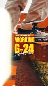 Sepatu Safety Ujung Besi Working G-24 / Sepatu Safety Kerja Proyek Adventure Hiking