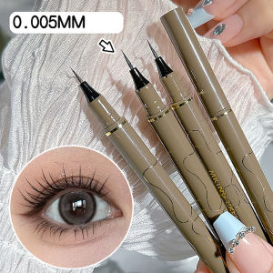 🔥0.005mm Eyeliner Liquid Pen Matte Smooth Quick Dry Waterproof Ultra-thin Eyeliner Lower Eyelash Pen Non Smudging Korean Makeup