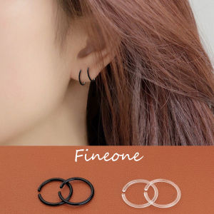 10 Pcs/set Women Vintage Round Resin Hoop Earrings Anti Allergy Plastic Small Ear Ring Earring