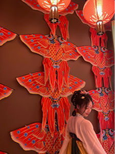 Goldfish Kite Pendant & New Year Kite Pendant: Traditional Chinese Background Decorations