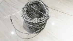 Double Strand 2.2MM Iron Barbed Wire Roll Fence - 10/50/100 Meters Anti-Climb Fence Galvanized Steel Wire