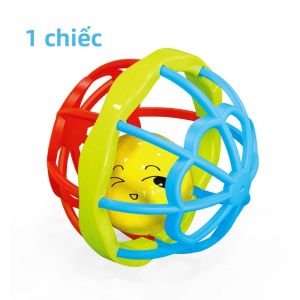 ASWJ Mềm Bé Nắm Bóng Lục Lạc Có Chuông Giáo Dục Sớm Đồ Chơi Cảm Giác Cho Trẻ Sơ Sinh Hình Dạng Hình Học Nhựa Giáo Dục Quà Tặng Màu Sắc Ngẫu Nhiên