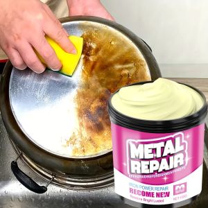 ครีมขัดโลหะและซ่อมแซมงานหนัก - ขจัดสนิม คราบไขมัน รอยขีดข่วน - ไม่มีคราบตกค้าง ขัดเงาเร็ว - สำหรับเตาในครัว