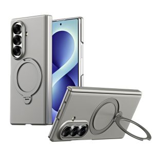 Business 360° Magnetic Ring Stand Case for Samsung Galaxy Z Fold 8 Ultra 7 6 5 4 for MagSafe Hinge Protection Shockproof Cover