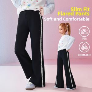 Ask Junior | Kids Elastic Waist Flared Pants Slim Fit