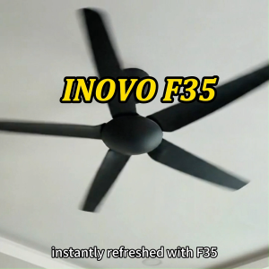 【2026 NEW】INOVO F35 DC Motor Ceiling Fan 46/56" 5Blade 16Speed 9600CFM High Airflow with Remote Control 5-Year Warranty